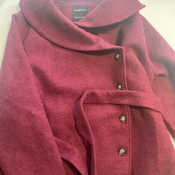 BloomChic Jackets & Blazers - BloomChic Deep Cranberry Outerwear